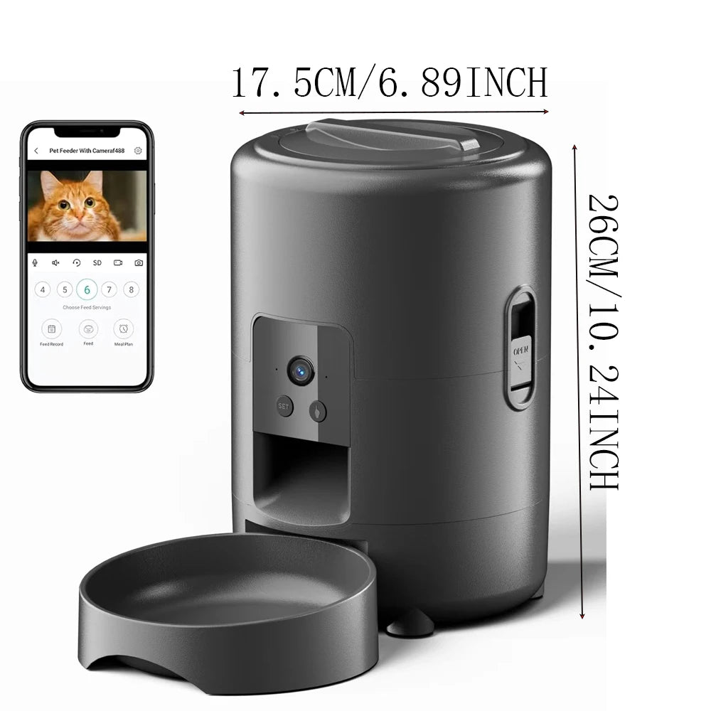 E.ECOPET - Pet Feeder 2L (square/round + black/white)
