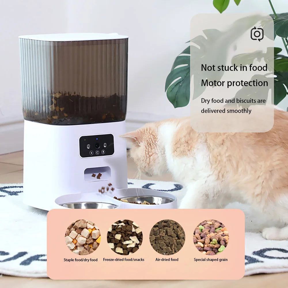 E.ECOPET - Pet Feeder 5L (Double-Bowl/Single-Bowl + Wi-Fi connection/nonconnection)