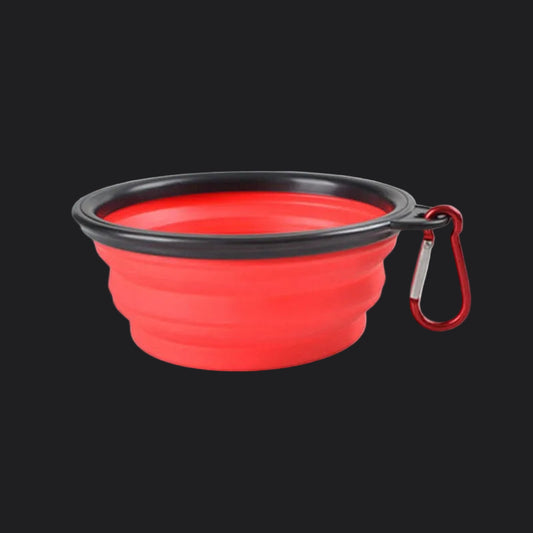 Portable Pet Food Bowl  Durable TPR Bowl  Cat and Dog Food Pet Silicone Collapsible Bowl Portable Travel Outdoor Water Food Bowl