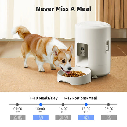 E.ECOPET - Pet Feeder 2L (square/round + black/white)