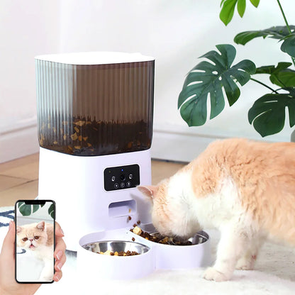 E.ECOPET - Pet Feeder 5L (Double-Bowl/Single-Bowl + Wi-Fi connection/nonconnection)