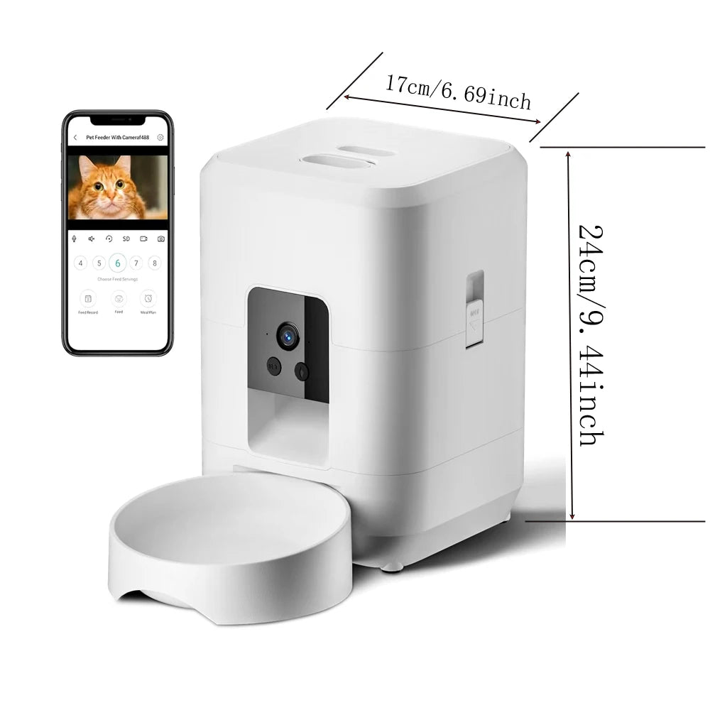 E.ECOPET - Pet Feeder 2L (square/round + black/white)