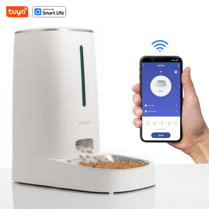 E.ECOPET - Pet Feeder 4L (Wi-Fi connection, app controll + single bowl/double bowl)