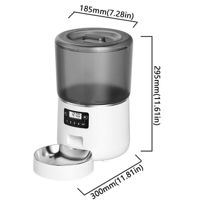 E.ECOPET - Pet Feeder 4L (Wi-Fi connection/non connection + black/white)