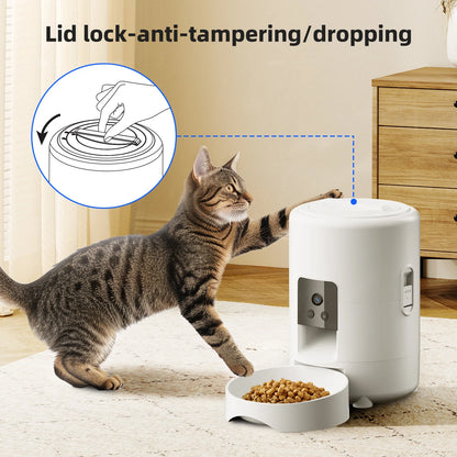E.ECOPET - Pet Feeder 2L (square/round + black/white)