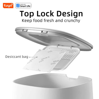 E.ECOPET - Pet Feeder 4L (Wi-Fi connection, app controll + single bowl/double bowl)